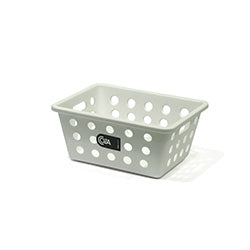 CESTO RECTANGULAR CHICO 18.5x13.5x8CM COZA BLANCO