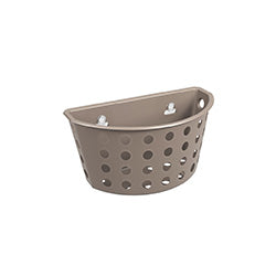 CESTO PLASTICO DE PARED C/VENTOSA WARM GRAY COZA