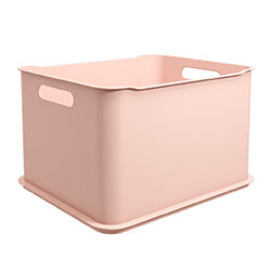 CANASTO PLASTICO RECT ROSA COZA 38x32x23CM