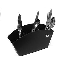 ESCURRIDOR P/CUBIERTOS 25x7.5x13.5CM NEGRO COZA