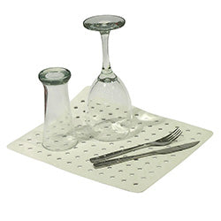 ESCURRE MAT MESADA/PILETA BLANCO TARJA COZA. 33x28CM