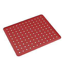 ESCURRE MAT MESADA/PILETA 33x28CM ROJO BOLD COZA