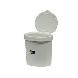 PAPELERA C/TAPA 2.5LTS D17.5/H18CM BLANCO COZA