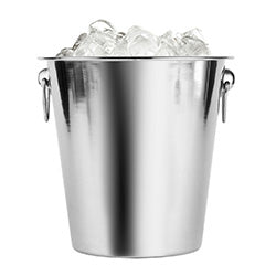 CHAMPAGNERA INT.ACERO BRILLO EXT. MATE D21CM