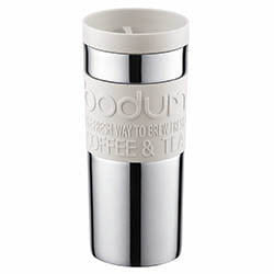 MUG TRAVEL 350ML ACERO INOXIDABLE TERMICO BLANCO BODUM
