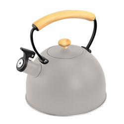 CALDERA 2.5L SILBADOR FONDO DOBLE MANGO MADERA LISSY GRIS