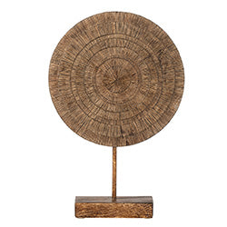 CIRCULO DECORATIVO C/BASE 23X7X36CM MARRON