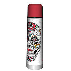 TERMO BALA 750ML ACERO INOXIDABLE DISEÑO CATRINA