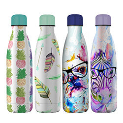 BOTELLA TERMICA DOBLE PARED 500ML DISEÑO SURTIDO