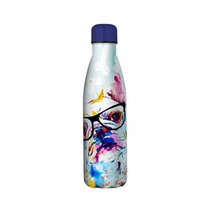 BOTELLA TERMICA DOBLE PARED 500ML PERRO LENTES