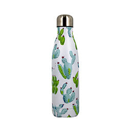 BOTELLA TERMICA 500ML C/ANILLO SILICONA CACTUS