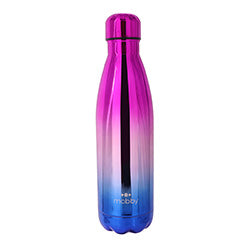 BOTELLA TERMICA D/PARED 500ML DEGRADE ROSA MOBBY