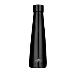 BOTELLA CONICA TERMICA 500ML NEGRO