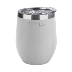 VASO/MATE TERMICO C/TAPA AC.INOX 350ML BLANCO