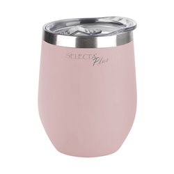 VASO/MATE TERMICO C/TAPA AC.INOX 350ML ROSA