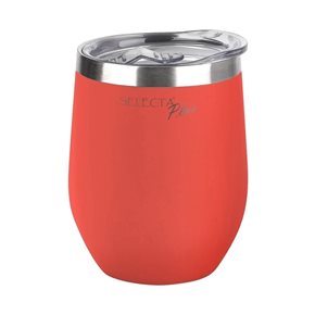 VASO/MATE TERMICO C/TAPA AC.INOX 350ML CORAL
