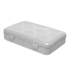 ESTUCHE MULTIUSO RECTANGULAR BLANCO COZA. 23.4x15x5.5CM