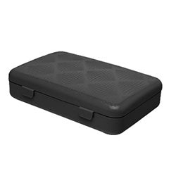ESTUCHE MULTIUSO RECTANGULAR NEGRO COZA. 23.4x15x5.5CM