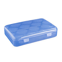 ESTUCHE MULTIUSO RECTANGULAR AZUL COZA. 23.4X15X5.5CM
