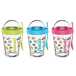 RECIPIENTE PARA YOGURT VIDRIO 450CC ORBIT RENGA