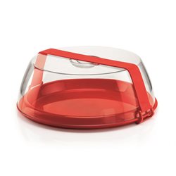 PLATO PORTATIL  ASA ROJO P/TORTA FORMECASA
