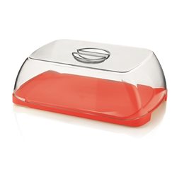 QUESERA SET BANDEJA Y CAMPANA ROJO  FORMECASA