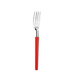 TENEDOR MESA 19.8CM MANGO ROJO MILLENIUM DI SOLLE