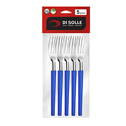 SET 5 TENEDOR MESA AZUL MILLENIUM 19.8CM
