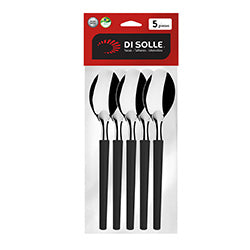 SET 5 CUCHARA MESA NEGRO MILLENIUM 19.6CM