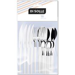 SET 16 PIEZAS AC.INOX. M/BLANCO MILLENIUM DI SOLLE