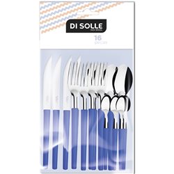 SET 16 PIEZAS AC.INOX. M/AZUL MILLENIUM DI SOLLE