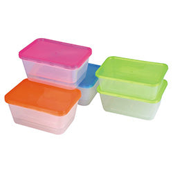 RECIPIENTE RECT. 1LT 17.5X12/H7.5CM PLASTICO