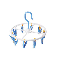 PERCHA CIRCULAR CON 10 CLIPS D22CM PLASTICO