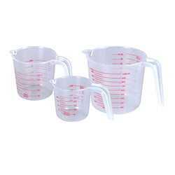TAZA MEDIDORA 500ML 16.5X11X10.8CM PLASTICO TRANSP