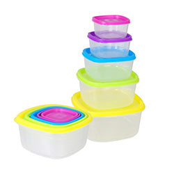 SET 5 RECIPIENTES 0.22/0.33/0.65/1/1.9L PLAST SURT