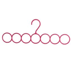 PERCHA AROS 41x15x0.6CM PLÁSTICO ROSA