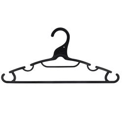 PERCHA 39x19x0.4CM PLÁSTICO NEGRO