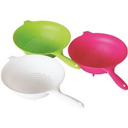COLADOR CON ASA 44X25X13CMS PLASTICO COL. SURT.