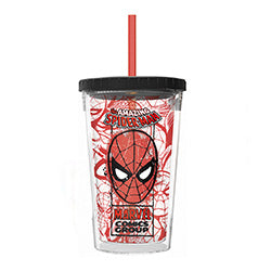 VASO DOBLE PARED CAFE HELADO 450ML MARVEL