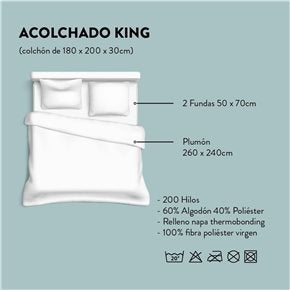 ACOLCHADO KING 200H 240x260CM RAISON CANNON