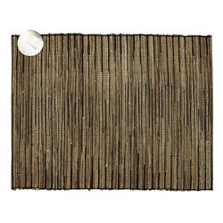 INDIVIDUAL JACINTO DE AGUA 35x48CM NATURAL/NEGRO