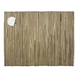 INDIVIDUAL JACINTO DE AGUA 35x48CM NEGRO/PLATA