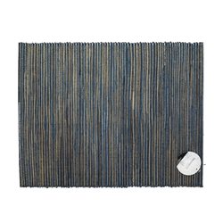 INDIVIDUAL JACINTO DE AGUA 35x48CM PLATA/AZUL