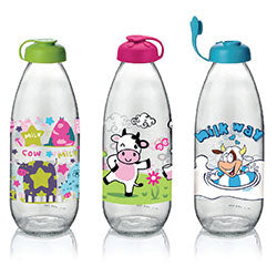 BOTELLA LECHE DECORADA 1LT MILKY RENGA (DISPLAY)
