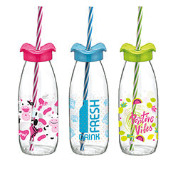 BOTELLA VIDRIO 500CC C/SORBITO FIRFIR RENGA (DISPLAY)
