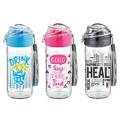 BOTELLA DEPORTIVA DECO 500CC VIDRIO LUYA RENGA