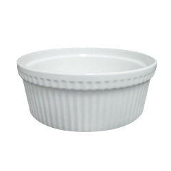 ENSALADERA D20x10CM ACANALADO PORCELANA BLANCO