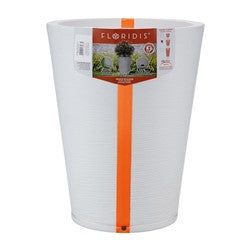 MACETA 38X57CM GENEBRA GRAPHITO BLANCA