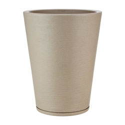 MACETA 38X57CM GENEBRA GRAPHITO EFECTO PIEDRA BEIGE