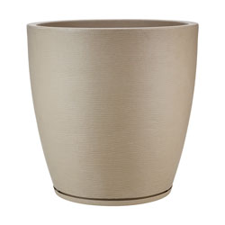 MACETA 49X55CM AMSTERDA GRAPHITO EFECTO PIEDRA BEIGE